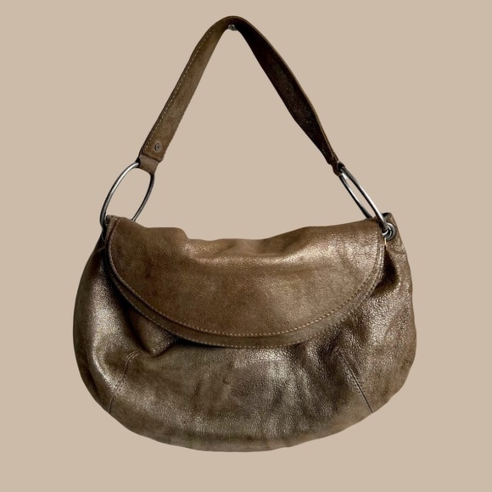 Juicy Couture Shoulder Bag in Gold‎ Metallic Leather